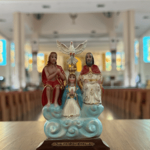 Imagem Divino Pai Eterno em Resina 11cm Azul