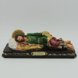 Imagem do produto São José Dormindo 20cm com pequena gaveta para orações. - 