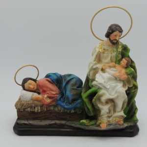 Sagrada Família deixem a Mãe descansar em Resina 20cm