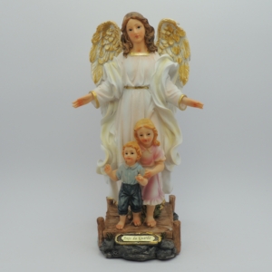 Anjo da Guarda em resina 30cm ponte.