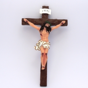 Crucifixo de Resina para Parede 25cm