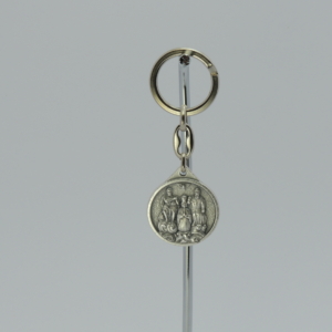 Chaveiro Divino Pai Eterno e Perpétuo Socorro Redondo