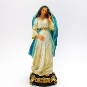 Nossa Senhora Gravida em Resina 20cm