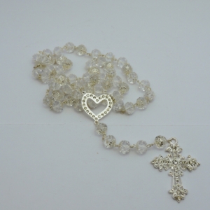 Terço de Noiva em Cristal 12mm