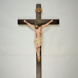 Imagem do produto Crucifixo 50cm para Parede. Cristo em resina. - 
