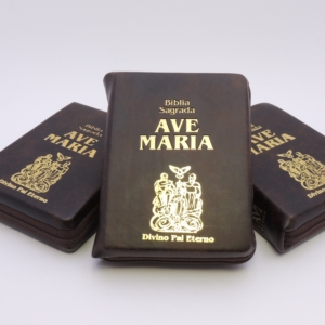 Bíblia Ave Maria Média c/imagem personalizada do Divino Pai Eterno