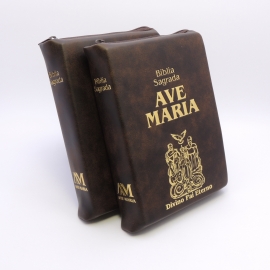 Imagem do produto Bíblia Ave Maria bolso c/imagem personalizada do Divino Pai Eterno. - 
