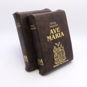 Bíblia Ave Maria bolso c/imagem personalizada do Divino Pai Eterno