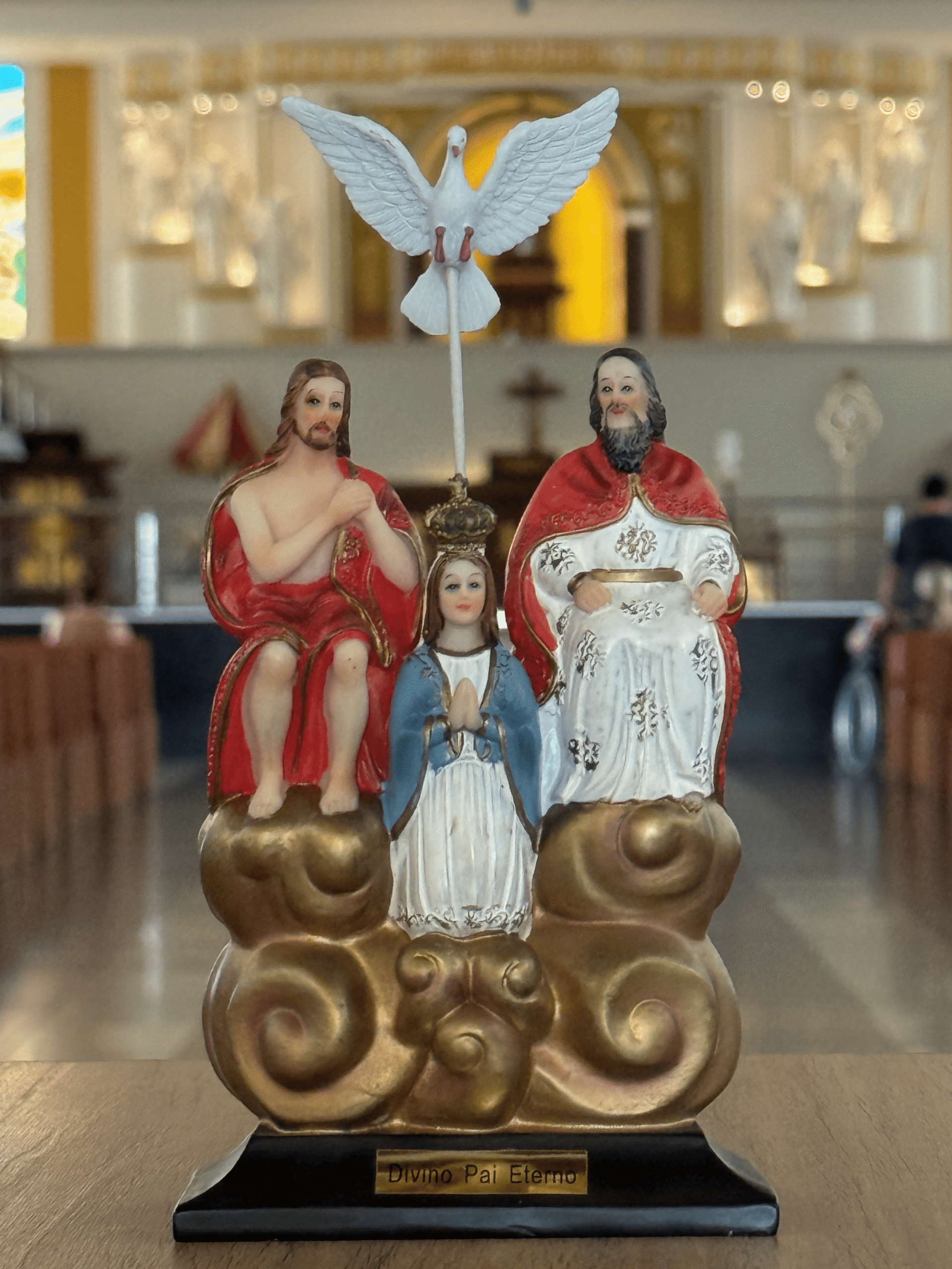 Imagem do Divino Pai Eterno em Resina 20cm