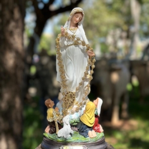 Nossa Senhora de Fátima 30cm em Resina
