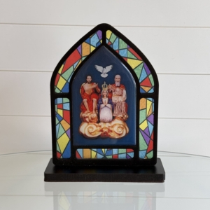 Adorno de Mesa Divino Pai Eterno Vitral