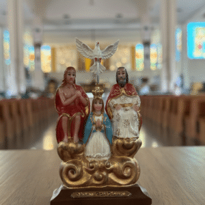 Imagem Divino Pai Eterno em Resina 11cm Dourado